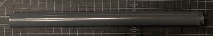 Replacement Launch Tube 1/2" NPTM Schedule 80 PVC Pipe 12" Long